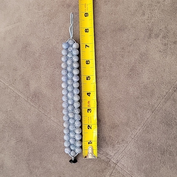 Agate Bracelete,  blue - Picture 4 of 4